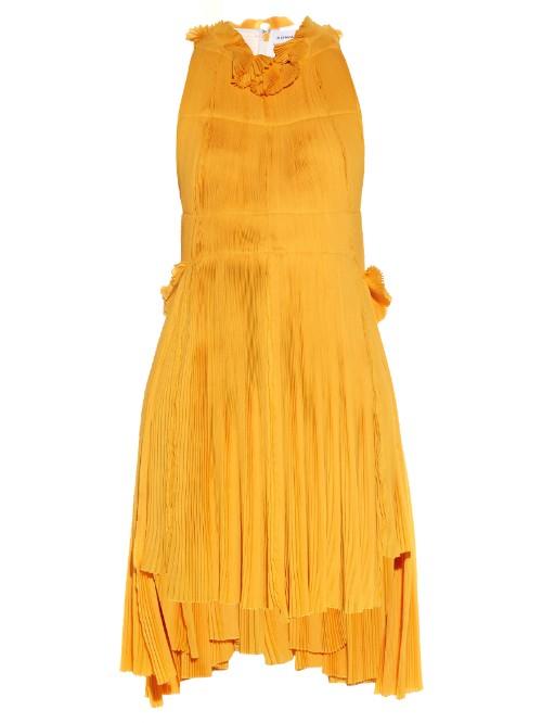 Sonia Rykiel Racer-back Pleated Dress