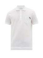 Matchesfashion.com Givenchy - Logo Pocket Tab Cotton Polo Shirt - Mens - White