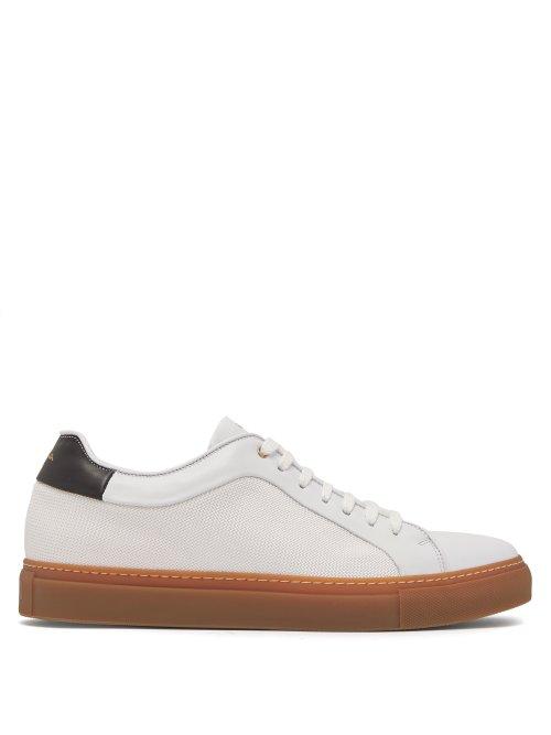 Matchesfashion.com Paul Smith - Basso Mesh And Leather Low Top Trainers - Mens - White