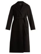 Matchesfashion.com Weekend Max Mara - Belted Wool Coat - Womens - Black