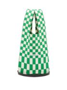Matchesfashion.com Lastframe - Ichimatsu Check Knitted Tote Bag - Womens - Green Multi