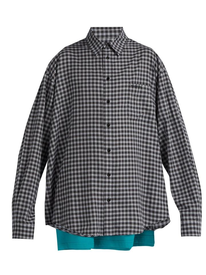 Balenciaga Double-layer Cotton Shirt