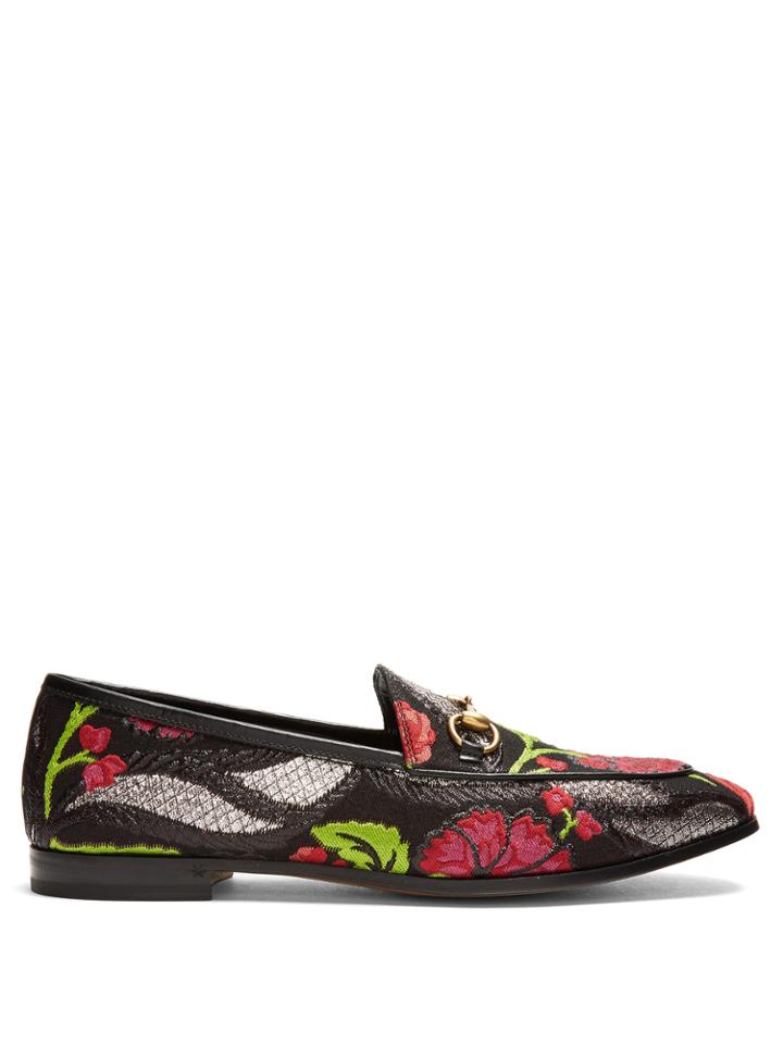 Gucci Jordaan Jacquard Loafers