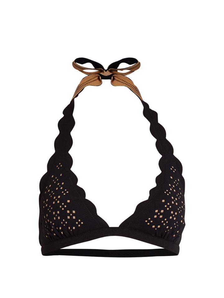 Marysia Swim Spring Scallop-edged Bikini Top