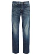 Matchesfashion.com Saint Laurent - Mid Blue Slim Leg Denim Jeans - Mens - Blue