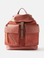Paul Smith - Suede And Leather Backpack - Mens - Brown