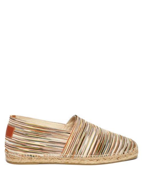 Matchesfashion.com Castaer - X Missoni Pablo Striped Espadrilles - Mens - Multi