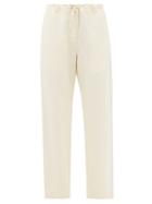 The Row - Dandy Silk-blend Canvas Trousers - Womens - Ivory