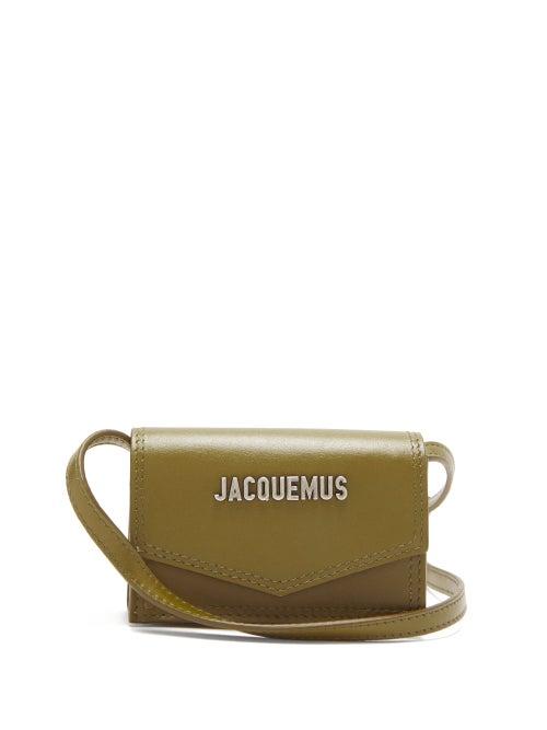 Matchesfashion.com Jacquemus - Azur D-ring Leather Mini Bag - Mens - Dark Khaki