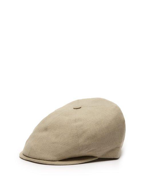 Matchesfashion.com Lock & Co. Hatters - Reverb Linen Canvas Flat Cap - Mens - Beige