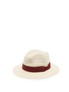 Matchesfashion.com Dolce & Gabbana - Grosgrain Trim Woven Paper Panama Hat - Mens - Beige