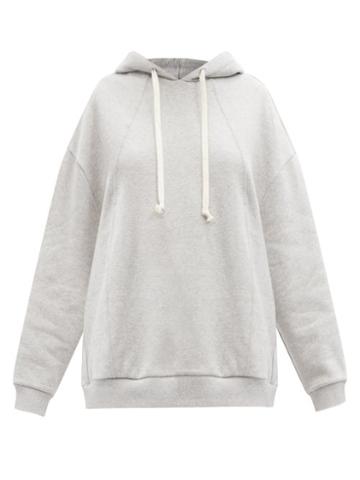 Matchesfashion.com Vika 2.0 - Organic-cotton Jersey Hooded Sweatshirt - Womens - Light Grey