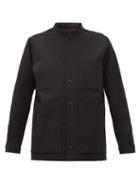 Matchesfashion.com Toogood - The Locksmith Patch-pocket Textured-cotton Shirt - Womens - Black