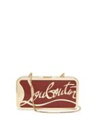 Matchesfashion.com Christian Louboutin - Bing-bong Logo-frame Bag - Womens - Gold Multi