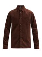 Matchesfashion.com A.p.c. - Joe Cotton-corduroy Shirt - Mens - Dark Brown