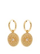 Theodora Warre Moonstone Compass Gold-plated Earrings