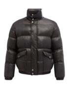 Alexander Mcqueen - Oversized Graffiti Logo-print Quilted Jacket - Mens - Black