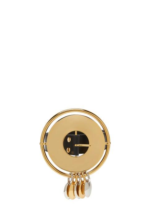 Matchesfashion.com Paco Rabanne - Disk-buckle Leather Belt - Womens - Black Multi