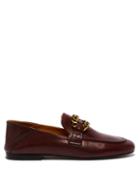Matchesfashion.com Isabel Marant - Firlee Collapsible Heel Leather Loafers - Womens - Burgundy