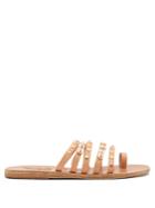 Ancient Greek Sandals Niki Shell-embellished Leather Sandals