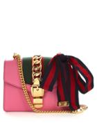 Gucci Sylvie Mini Buckle Leather Shoulder Bag