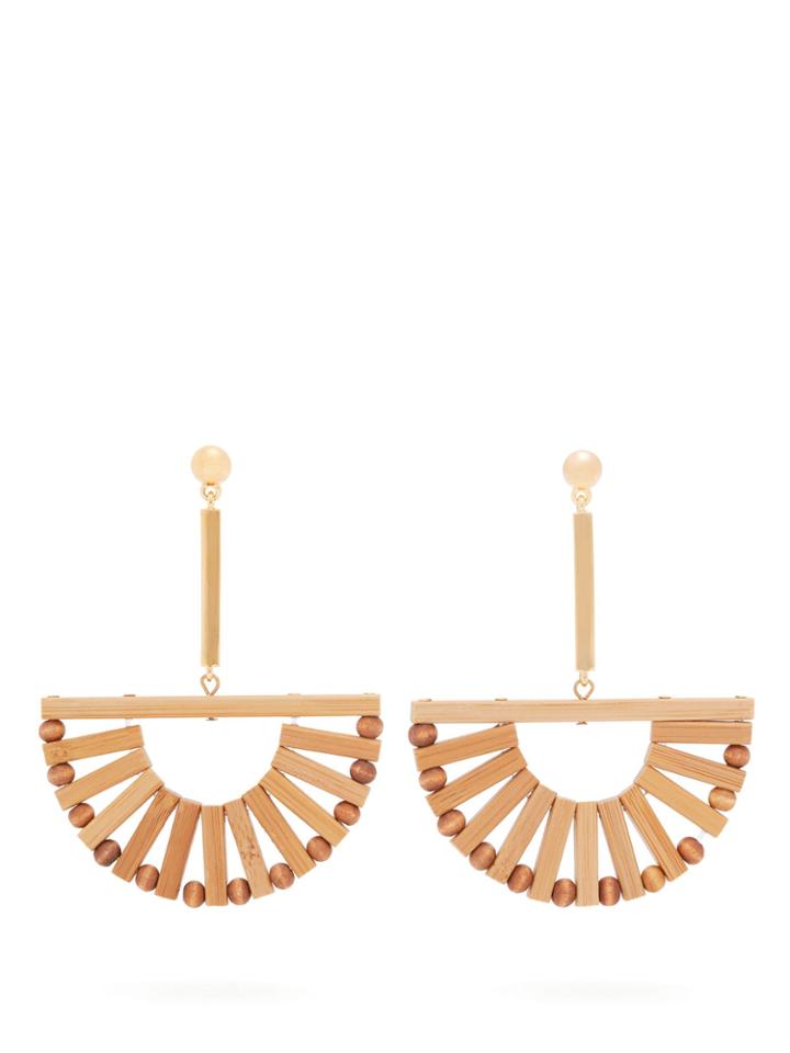 Cult Gaia Ark Semi-circle Bamboo Earrings