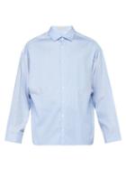 Matchesfashion.com Palmer//harding - Samuel Striped Cotton Shirt - Mens - Blue