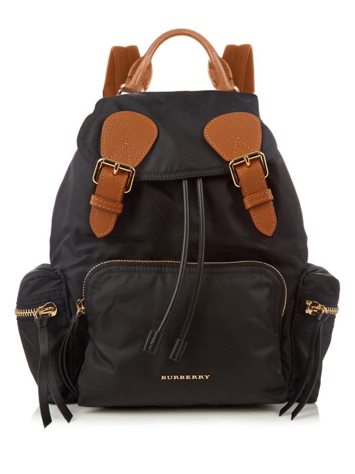Burberry Nylon And Leather Backpack