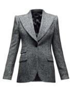 Matchesfashion.com Dolce & Gabbana - Single Breasted Blazer - Womens - Grey Multi