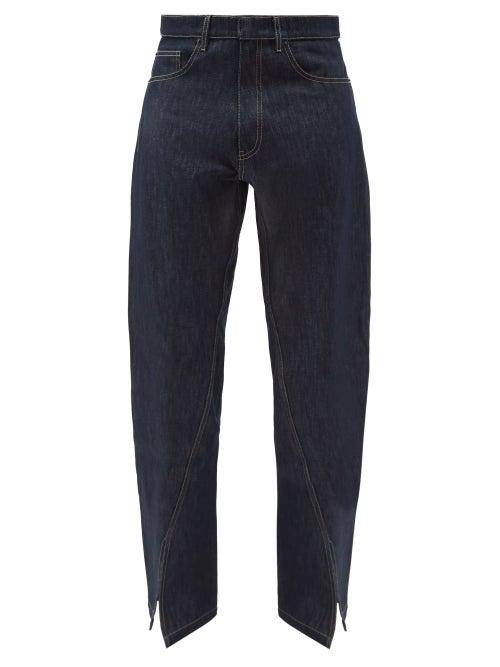 Bianca Saunders - X Isko Reverse Split-leg Jeans - Mens - Indigo