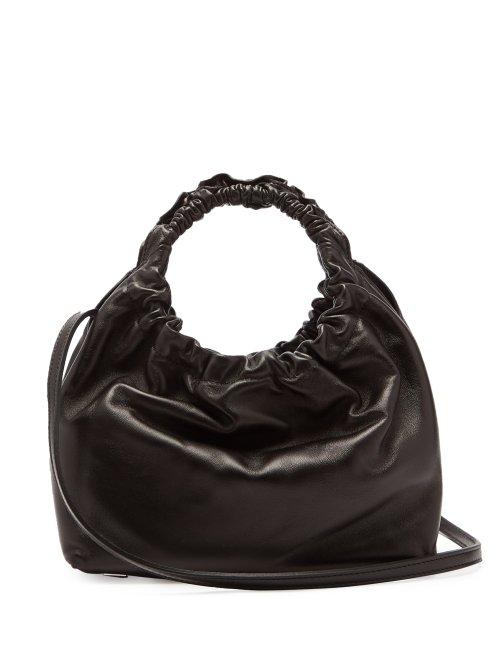 Matchesfashion.com The Row - Double Circle Small Leather Bag - Womens - Black