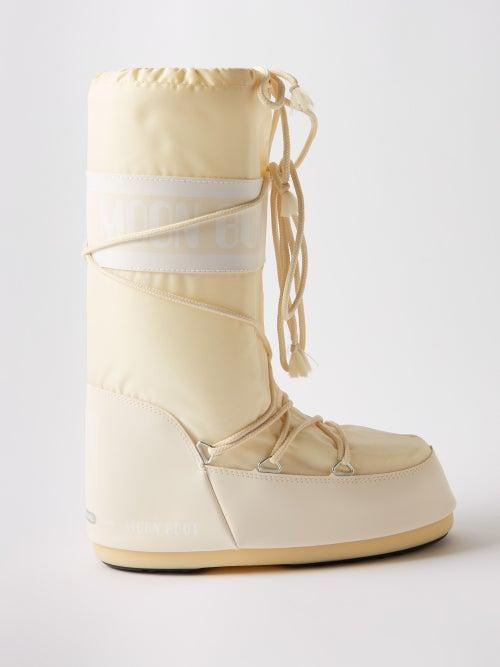 Moon Boot - Icon Tall Snow Boots - Womens - Cream White