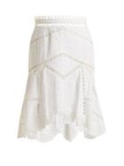 Zimmermann Mercer Fan Cotton Skirt