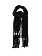 Khaite - Fisherman Logo-embroidered Cashmere Scarf - Womens - Black Multi