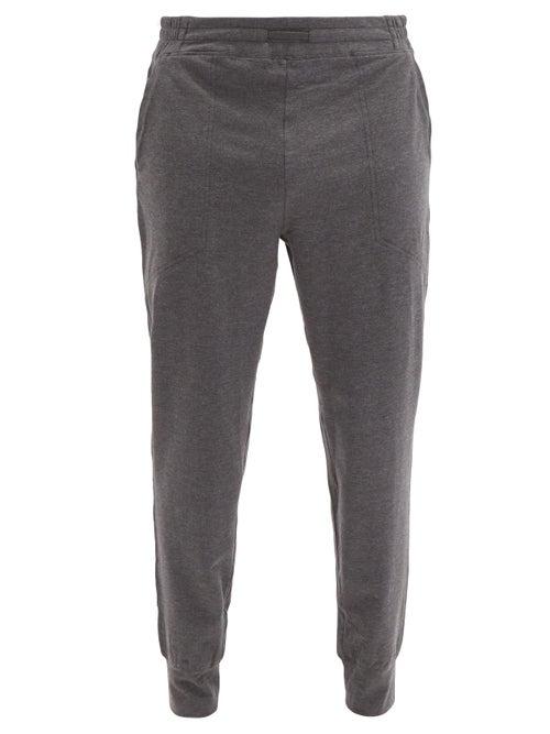 Matchesfashion.com Lahgo - Restore Cotton-blend Track Pants - Mens - Dark Grey