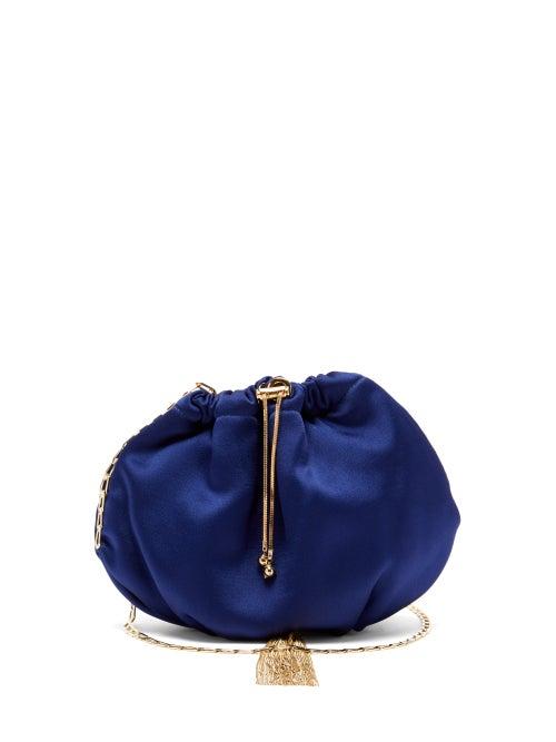 Matchesfashion.com Rosantica - Fatale Satin Cross-body Bag - Womens - Navy