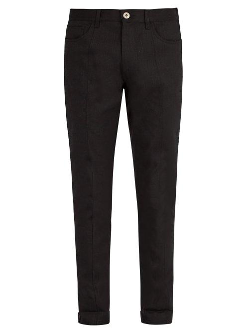 Matchesfashion.com Prada - Mid Rise Straight Leg Jeans - Mens - Black