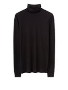 Lemaire - High-neck Jersey Long-sleeved T-shirt - Mens - Black