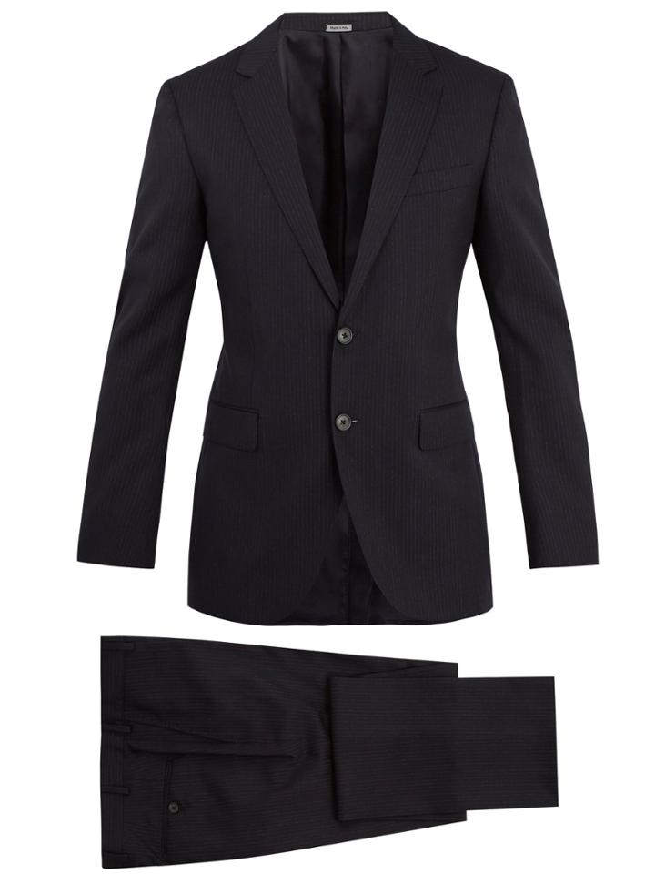Lanvin Attitude-fit Single-breasted Striped Wool Suit