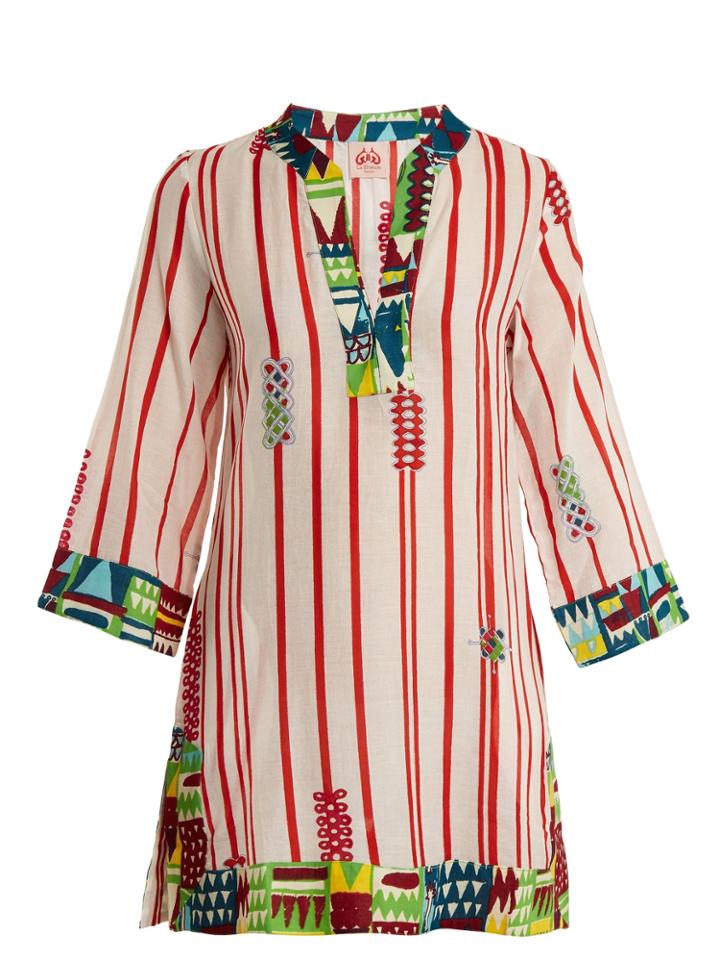 Le Sirenuse, Positano Giada Afrika Striped Cotton Dress