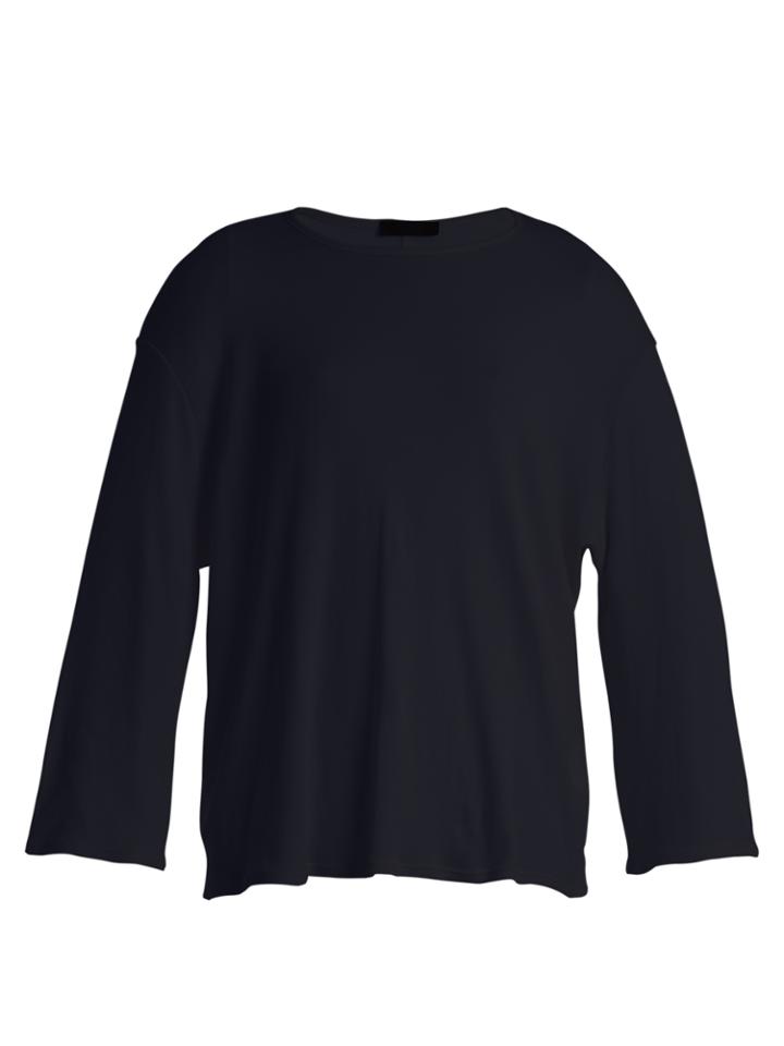 The Row Mildred Fluted-sleeve Cotton T-shirt
