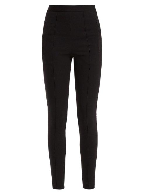 Matchesfashion.com Balenciaga - Logo Jersey Crepe Leggings - Womens - Black