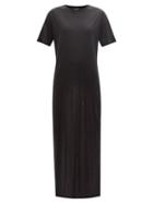 Tom Ford - Silk-jersey T-shirt Maxi Dress - Womens - Black