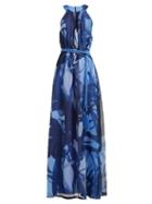 Matchesfashion.com Max Mara - Noeni Dress - Womens - Blue Print