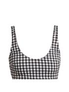 Mara Hoffman Lira Olympia-plaid Gingham Scoop-neck Top
