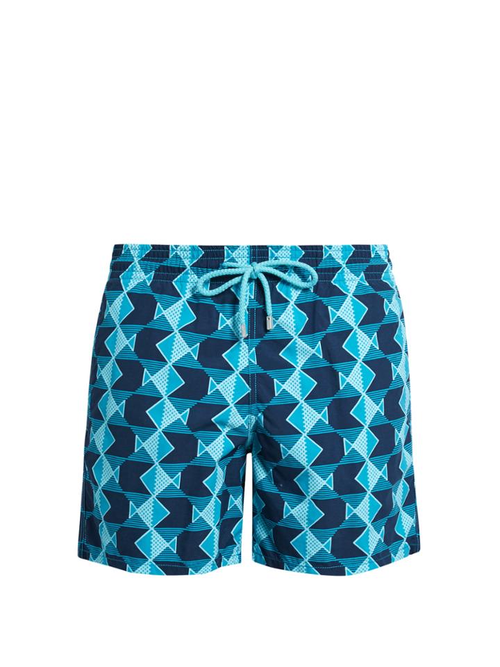 Vilebrequin Moorea Graphic Fishes-print Swim Shorts