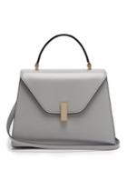 Matchesfashion.com Valextra - Iside Medium Leather Bag - Womens - Light Blue