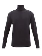 Raey - Recycled Cashmere-blend Roll-neck Sweater - Mens - Dark Navy