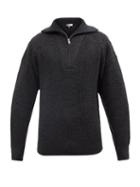 Isabel Marant - Benny Quarter-zip Wool Sweater - Mens - Dark Grey