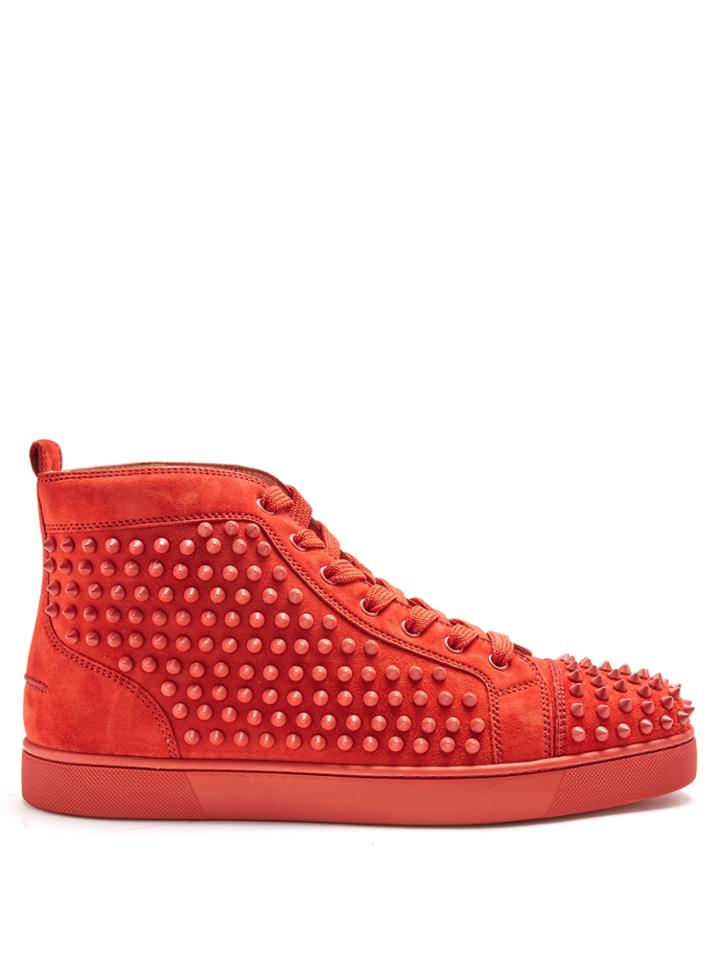 Christian Louboutin Louis High-top Spike-embellished Trainers